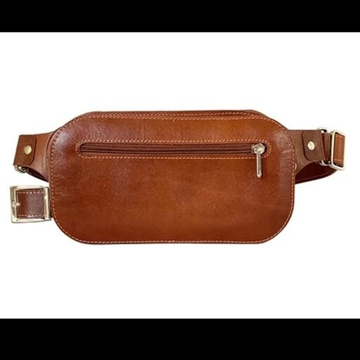 کیف چرم کمری زنانه و مردانه (چرم طبیعی و کاملا دست دوز )